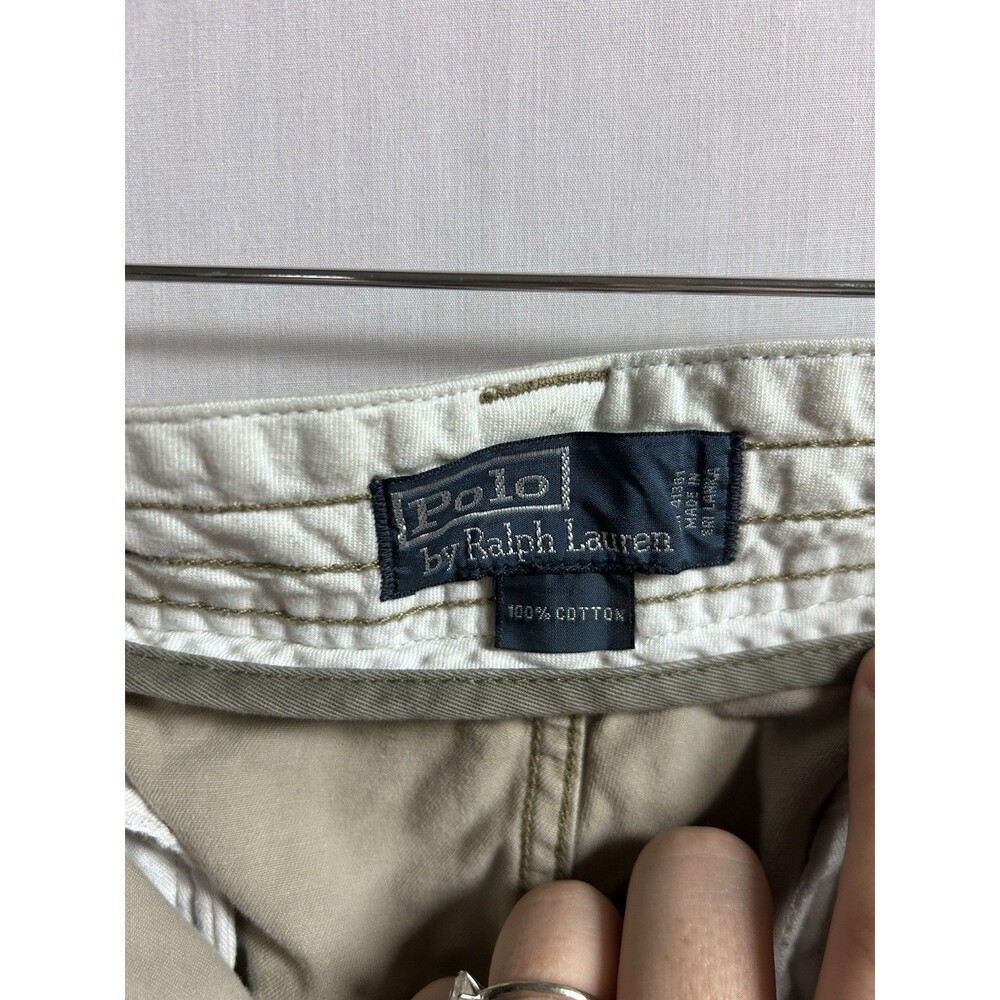 Ralph Lauren Polo Cargo Shorts Men’s 40 Khaki Classic Fit Pockets Chino Casual - Picture 11 of 11